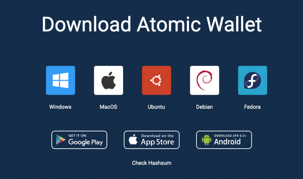 Atomic wallet device and OS support