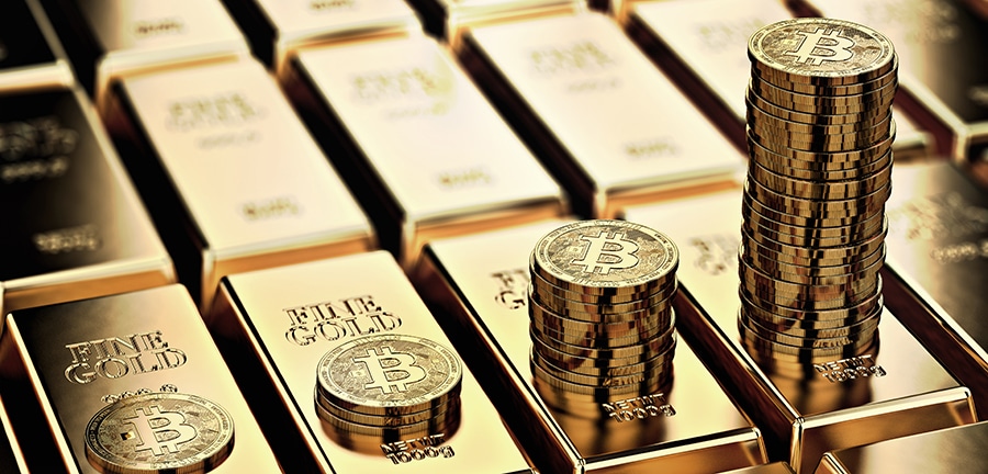 Bitcoin proti zlatu
