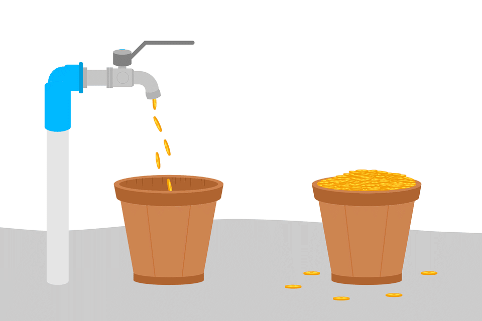 Best Bitcoin faucets bucket illustration
