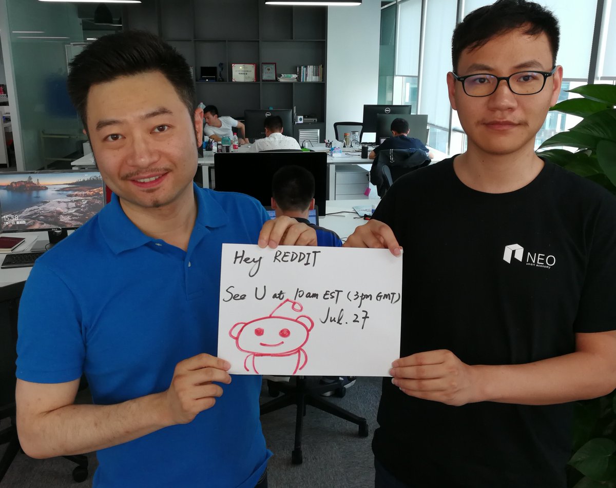 Neo's CEO Da Hongfei and CTO Erik Zhang
