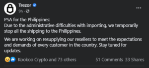 cryptoday-028-trezor-bloccato-dalle-spedizioni-alle-filippine-tagalog.png