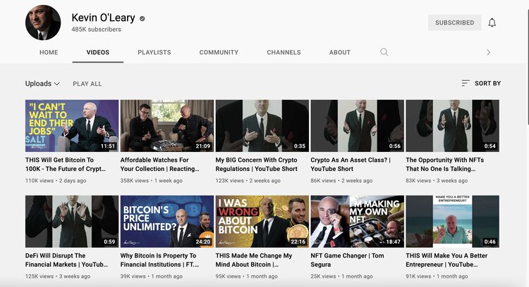 Kevin Oleary Youtube