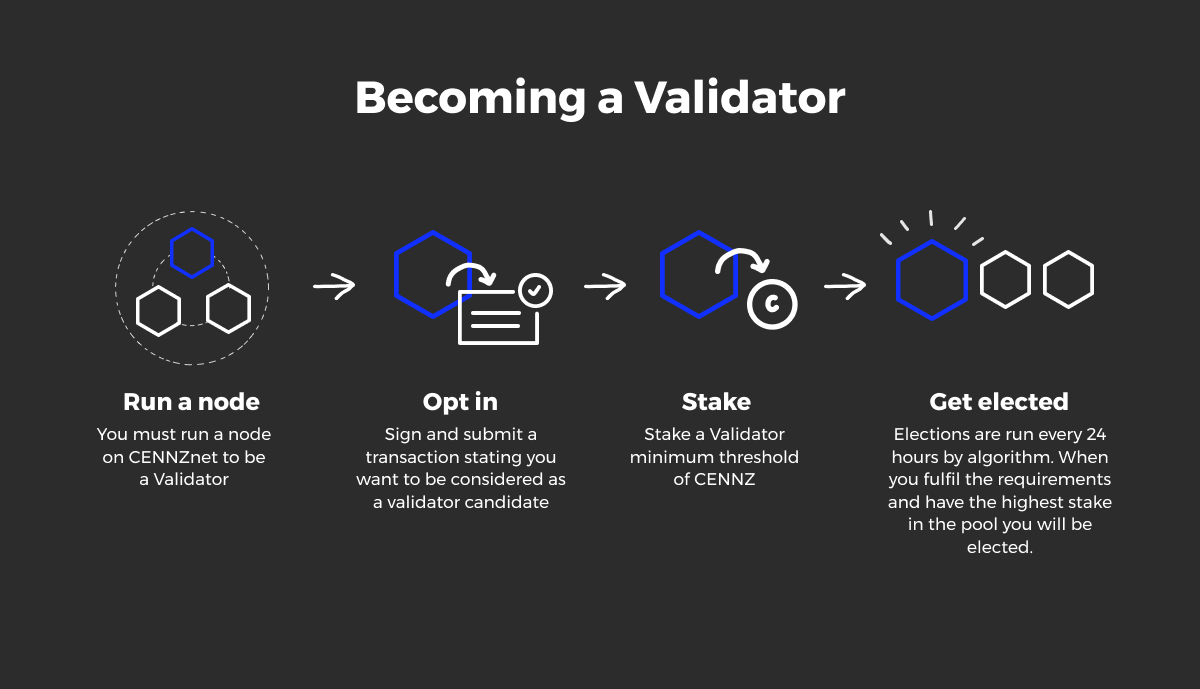 Earn crypto by staking as a validator in PoS