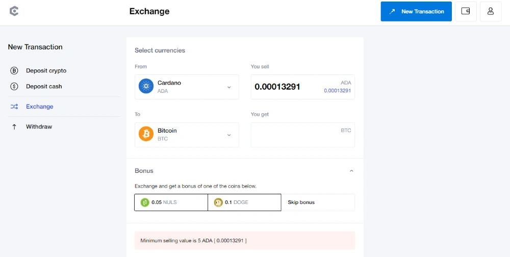 Mycointainer exchange feature review screenshot