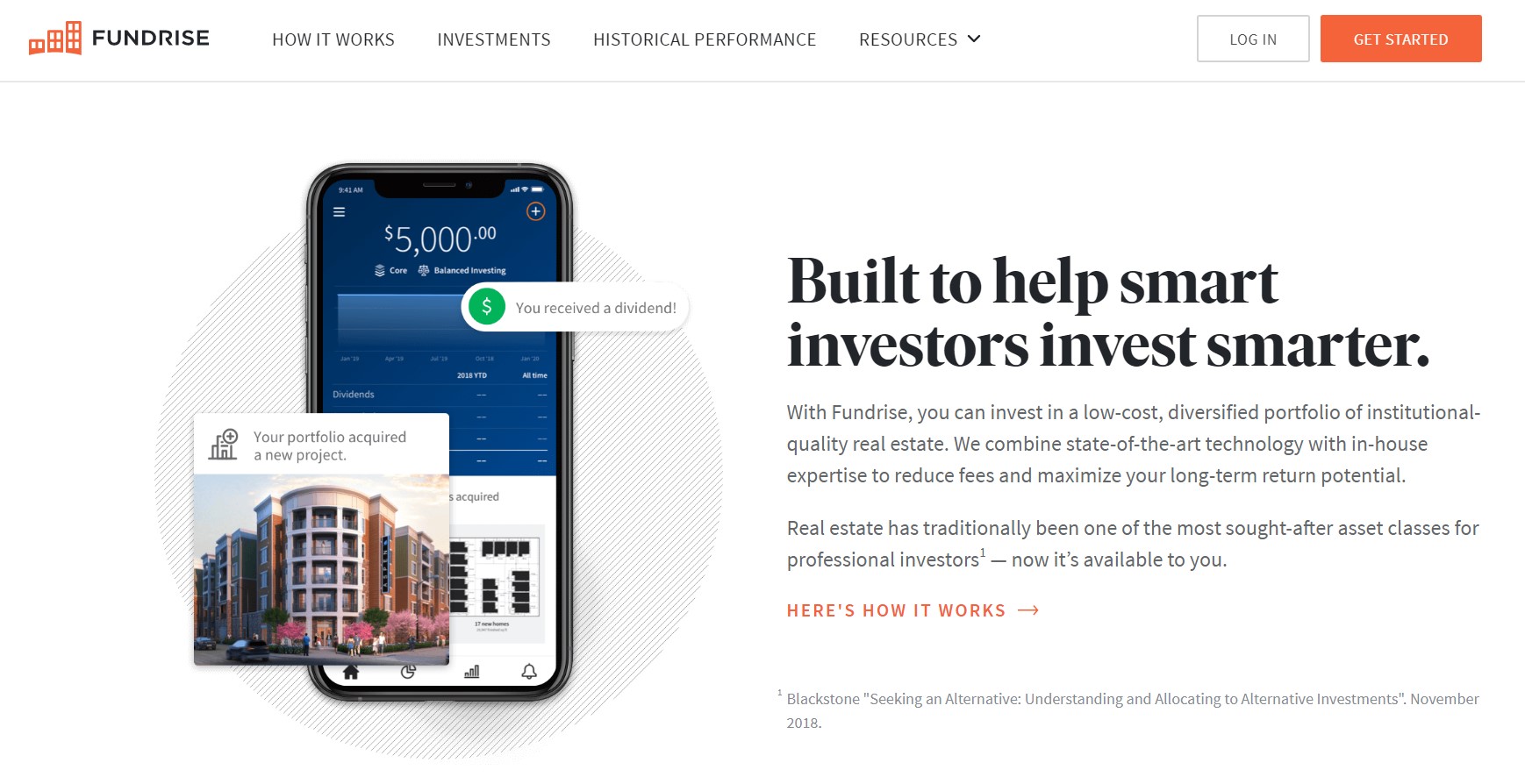 Fundrise هو أحد مواقع التمويل الجماعي المفضلة لدينا.