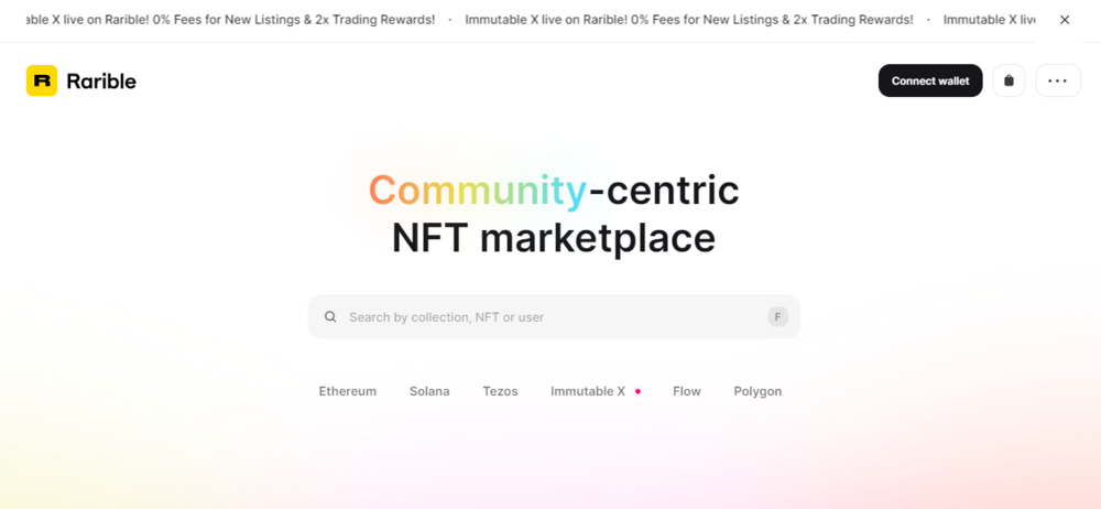 Rarible Platform - best NFT art and games marketplaces