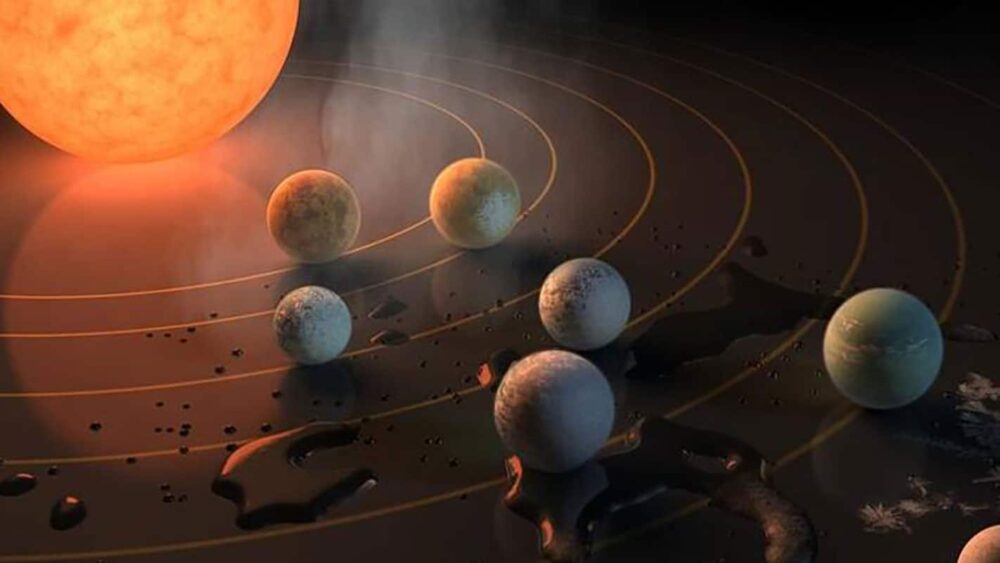 Какую планету открыли астрономы. Trappist-1. Многопланетная система Trappist-1. Жизнь на планетах красных карликах. Звездная система Траппист 1.