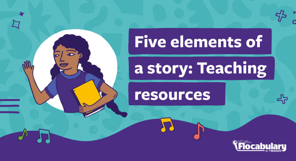 Cinco Elementos de uma História: Imagem do blog de Recursos de Ensino