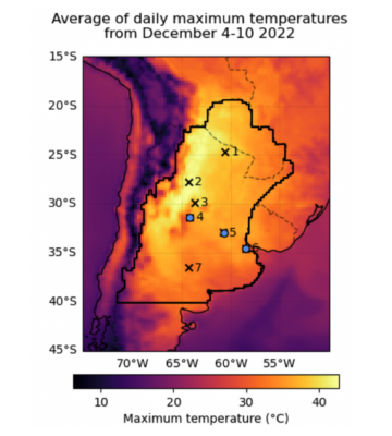 Rekorden vročinski val v Argentini leta 2022 je bil zaradi podnebnih sprememb "60-krat večji"