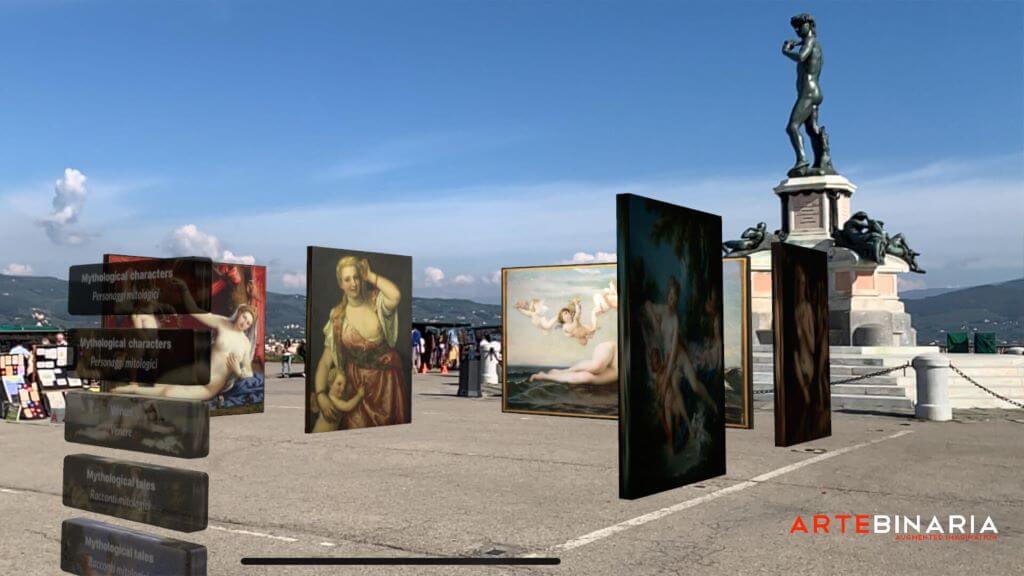 artebinaria музей під відкритим небом доповненої реальності Флоренція
