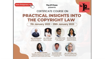 Certificate course on Copyright Law (7th January 2023- 29th January 2023)