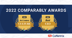 CoNetrix wurde von Comparably für die beste Unternehmenskultur und den besten CEO ausgewählt.