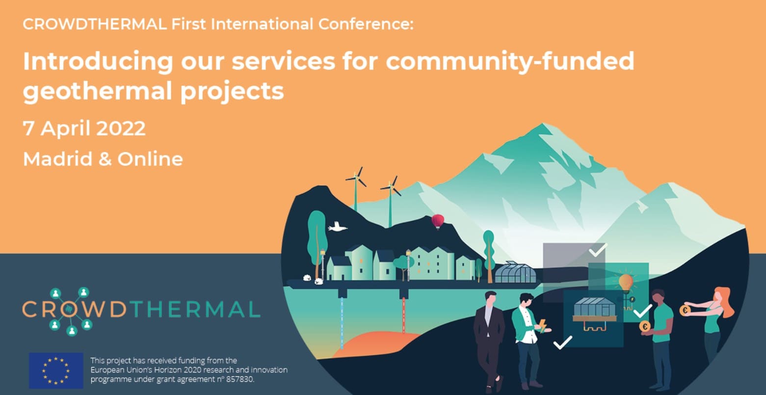 Mednarodna konferenca CrowdThermal_Predstavljamo naše storitve za feotermalne projekte, ki jih financira skupnost - CrowdfundingHub