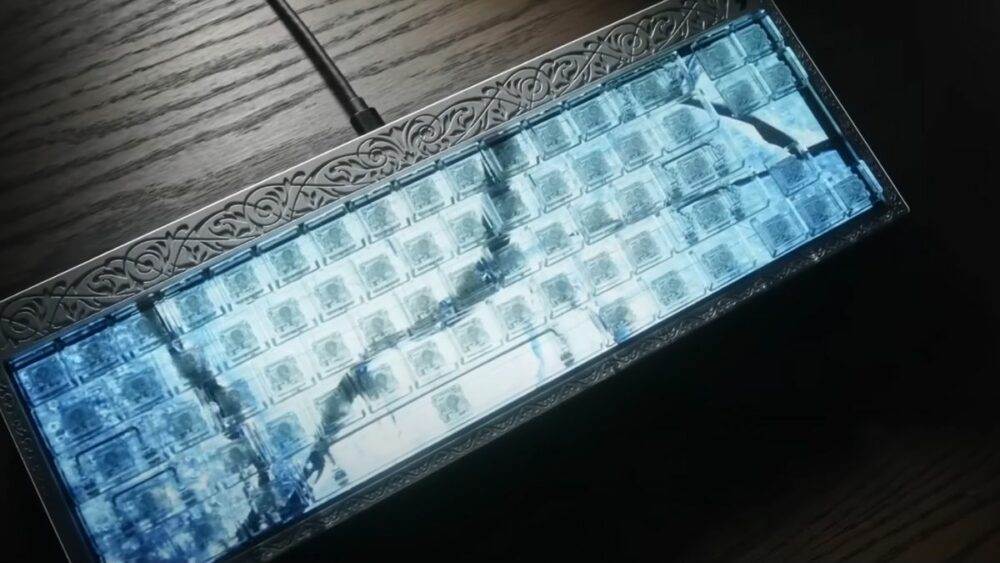 Unustage RGB, sellel klaviatuuril töötab Unreal Engine, et kuvada täielikku interaktiivset videot