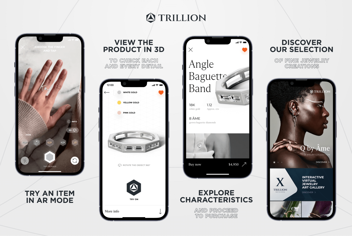 Trllion AR app - jewelry virtual try-on