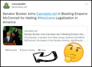 Marihuana is nog steeds illegaal - Wiens schuld is het, senator Booker of keizer McConnell?