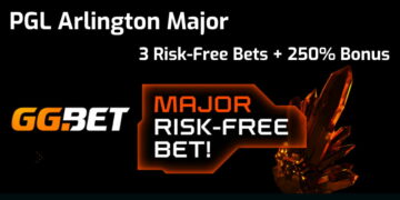PGL Arlington Major: pariu fără risc + 250% bonus la GGBet