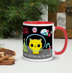Space Kitten Christmas on the Moon!