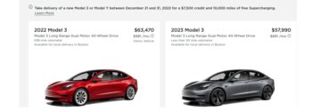 Tesla erbjuder $7,500 XNUMX rabatt och gratis superladdning i slutet av året