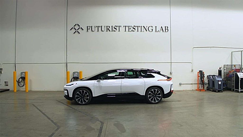 Faraday Future FF91 - au laboratoire de test