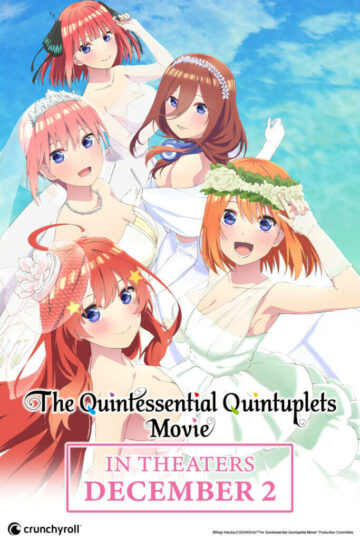 Film Quintessential Quintuplets dobi novo ključno podobo, vstopnice so že v prodaji