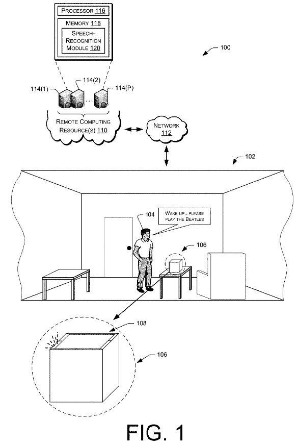 Patent Amazon Echo - wskaźniki wizualne