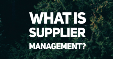 Vad är Supplier Management?