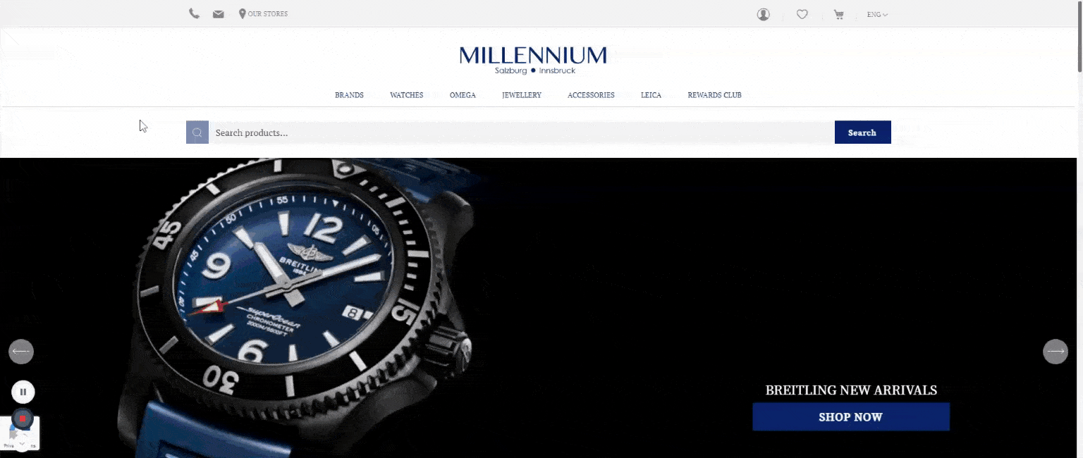Millennium tilpasset webdesign.