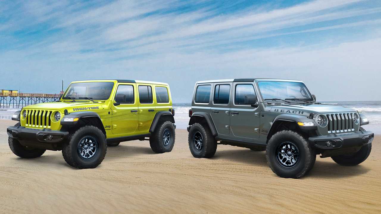 2022 Wrangler High Tide e 2022 Jeep Wrangler Jeep Beach modelos de edição especial