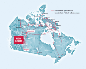 Canadian North New Route – Yellowknife og Calgary