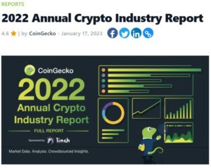 Raportul anual 2022 al industriei criptografice CoinGecko: piața cripto a pierdut cel puțin 50% din valoare