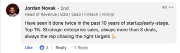 Dear SaaStr: What Percentage of Software Sales Reps Have Earned Over $1m a Year?