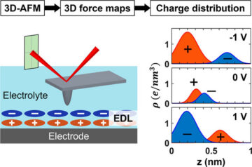 Déconvolution des données : distributions de densité de charge des doubles couches électriques