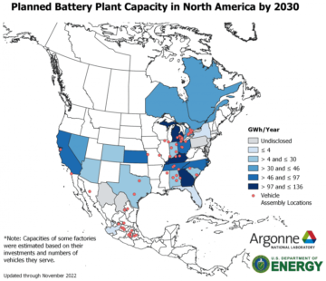 هزینه بسته باتری خودروهای الکتریکی در سال 2022 تقریبا 90 درصد کمتر از سال 2008 است.