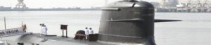 Vijfde onderzeeër van de Scorpène-klasse INS Vagir in gebruik genomen bij de Indiase marine