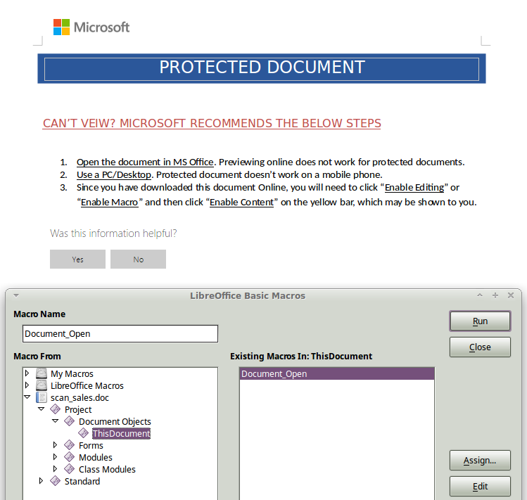 microsoft protected document