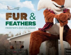Frontier Airlines julkaisee tänään vuoden 2023 "Fur & Feathers" -kalenterin