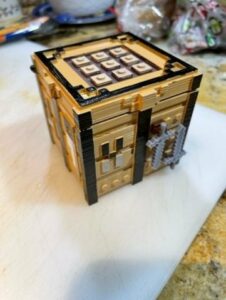 Lego Minecraft Škatla za izdelavo (škatla za shranjevanje mini fig) #3DTetrtek #3DPiskanje
