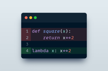 Python Lambda Functions, Επεξήγηση