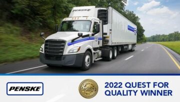 Căutarea onoarei de calitate acordată Penske Logistics de către revista Logistics Management