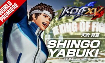 Shingo Yabuki chegando em The King of Fighters XV