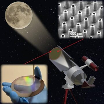 Τηλεσκόπιο με μεταλλικό μεγάλο διάφραγμα απεικονίζει τη Σελήνη