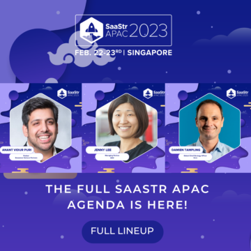 A Agenda SaaStr APAC completa de 22 a 23 de fevereiro em Cingapura está aqui!