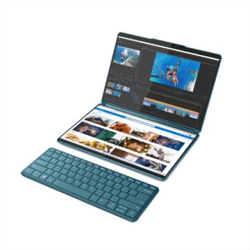 YogaBook 9i は斬新なデュアルスクリーン デザインを搭載
