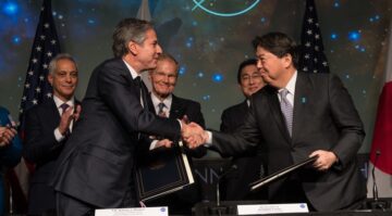 De Verenigde Staten en Japan ondertekenen een kaderovereenkomst voor samenwerking in de ruimte