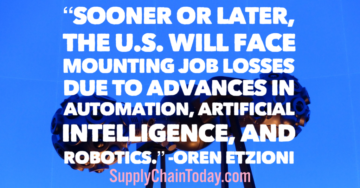 Bruk av kunstig intelligens og robotikk for å automatisere forsyningskjeden.