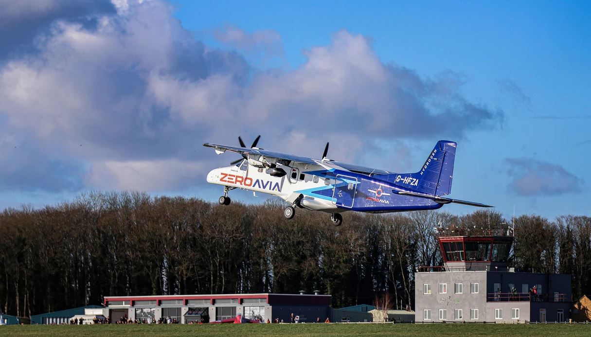 ZeroAvia gjør luftfartshistorie, og flyr verdens største fly drevet med en hydrogenelektrisk motor
