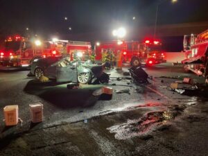 Weer een Tesla-bestuurder omgekomen bij aanrijding met brandweerwagen