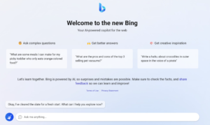 Če zahtevate, da je Bing Chat bolj ustvarjalen, se zmanjša njegova natančnost