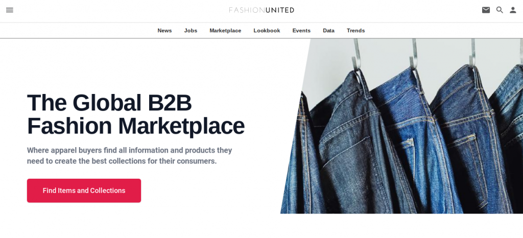 Fashion United B2B engros markedsplass